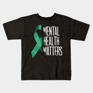Mental Health Matters Gift Human Brain Illness Awareness Kids T-Shirt